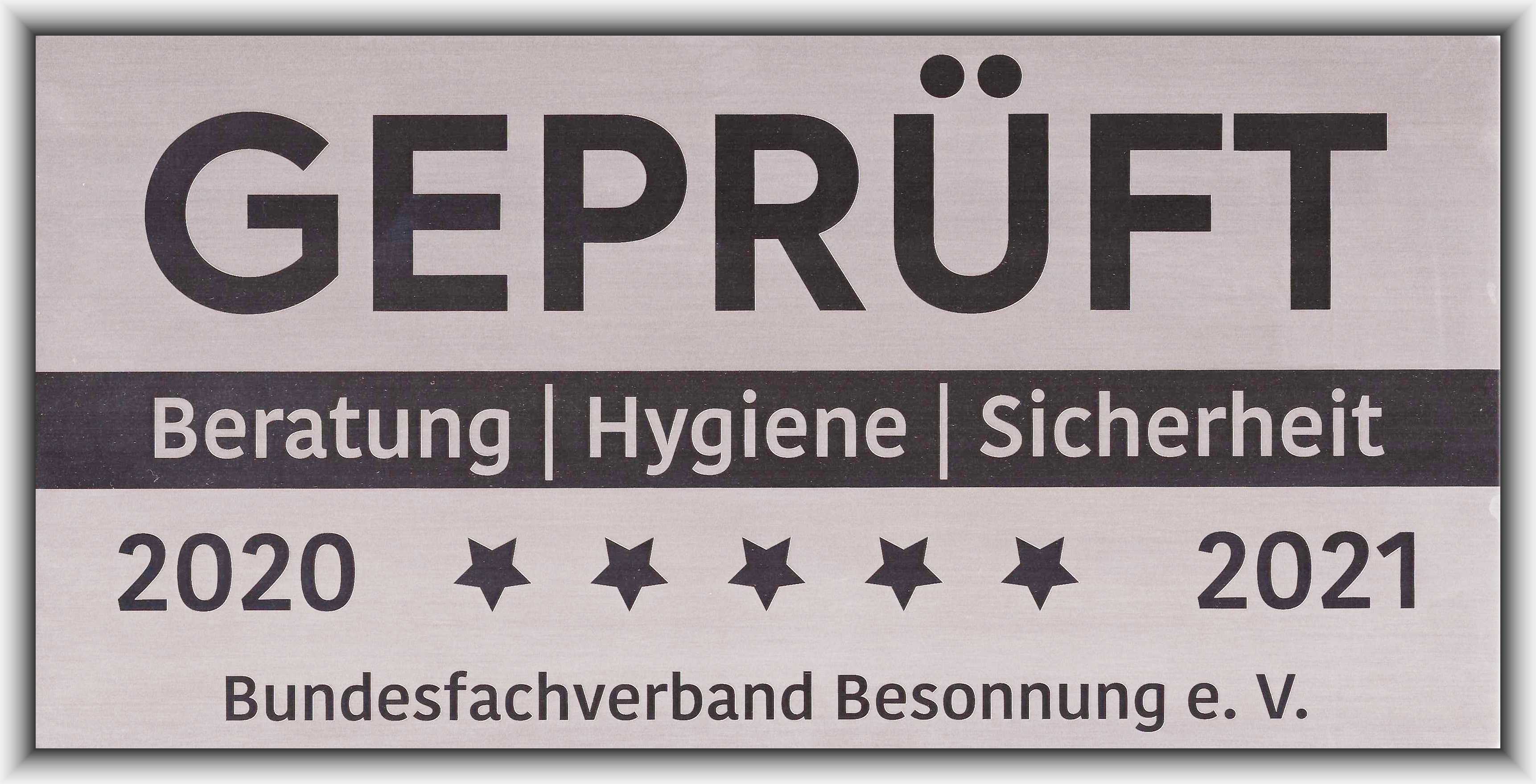 geprüftes Sonnenstudio